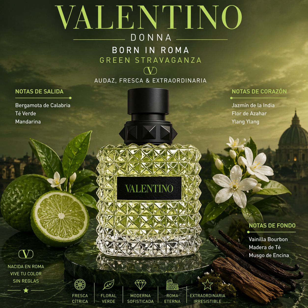 Valentino Donna Born In Roma Green Stravaganza Eau De Parfum