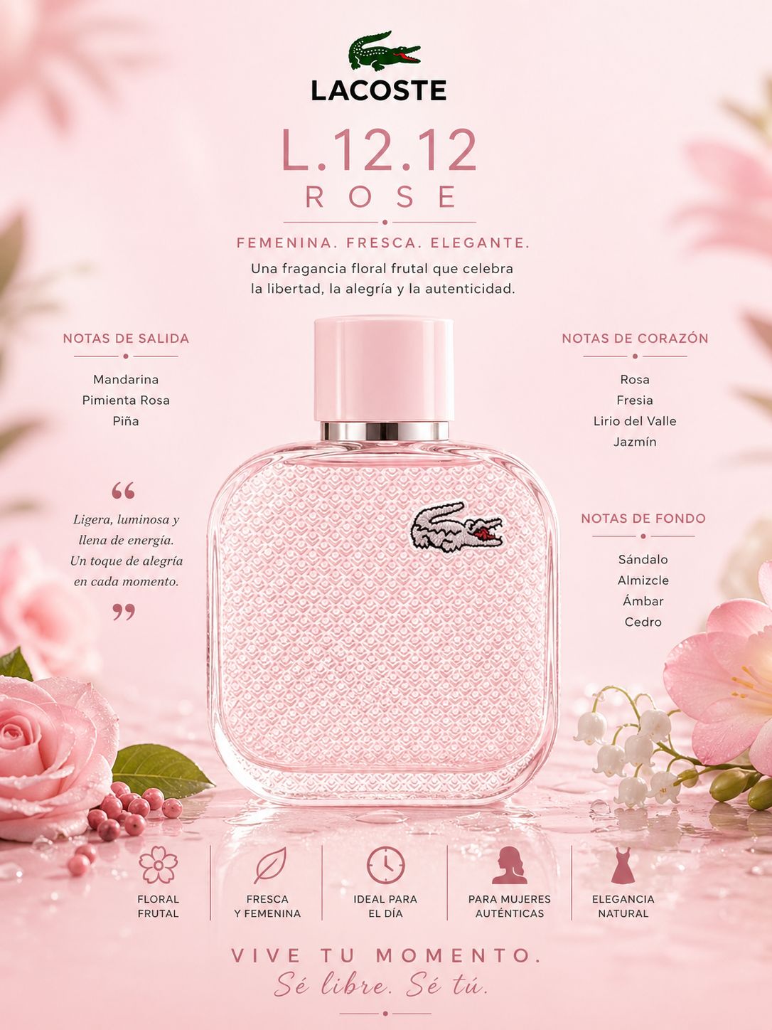 Lacoste – L.12.12 Rose Eau De Toilette