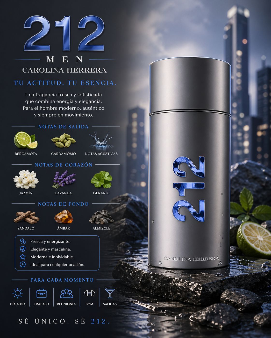 212 Men NYC Carolina Herrera Eau de Toilette