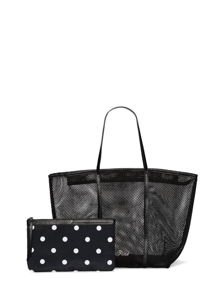 Mesh Tote and Pouch Set