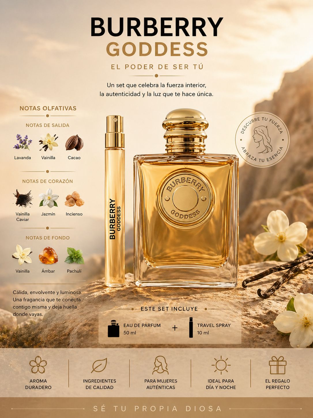 Set Burberry Goddess Eau De Parfum